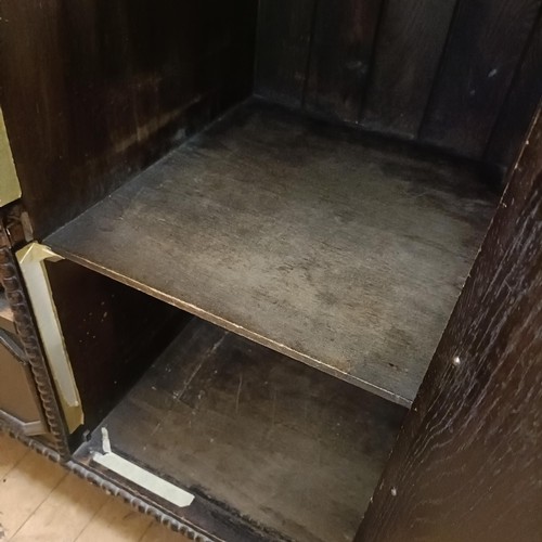 1060 - A late Victorian bamboo bookcase, and a sideboard (2)