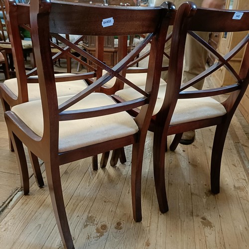 948 - A set of four chairs and a table