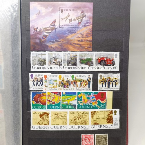 164 - Assorted Guernsey, Jersey, other stamps, models and other items (2 boxes)