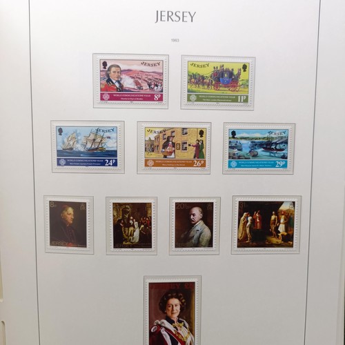 164 - Assorted Guernsey, Jersey, other stamps, models and other items (2 boxes)