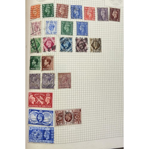 163 - The Improved Postage Stamp Album, with various stamps, and other related albums (box)