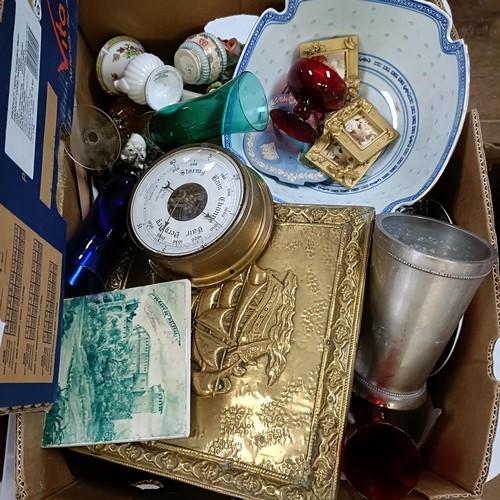 637 - Assorted ceramics and other items (4 boxes)