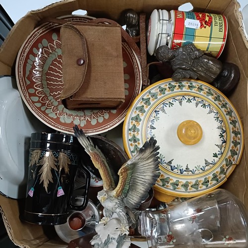 637 - Assorted ceramics and other items (4 boxes)