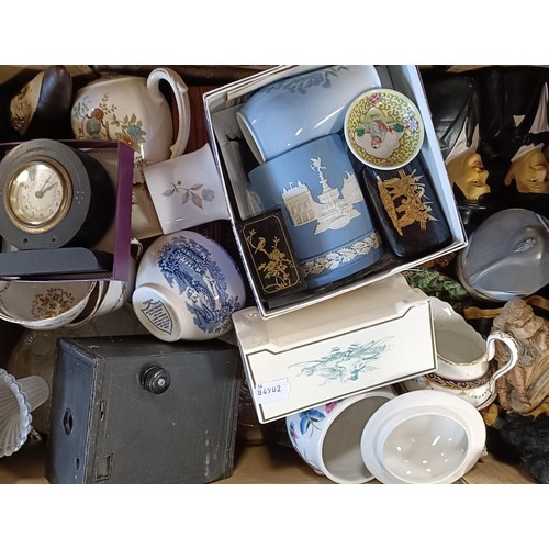 634 - Assorted ceramics and other items (4 boxes)