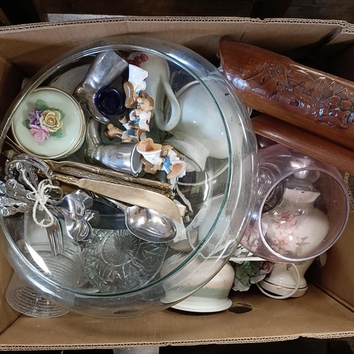 634 - Assorted ceramics and other items (4 boxes)