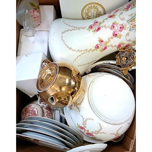 693 - Assorted Royal Worcester Evesham china, other ceramics and decorative items (4 boxes)