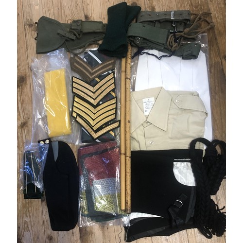 281 - The large group of uniforms, shirts, boots, hats and other items, formerly belonging to Major A G Ha... 