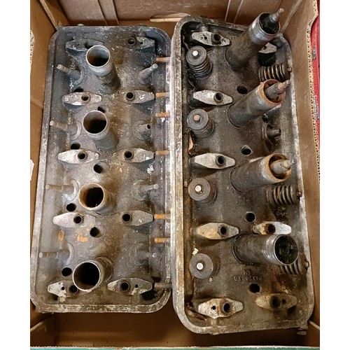 12 - A large quantity of Daimler V8 250 and other car parts, including bumpers, cylinder heads, manifolds... 