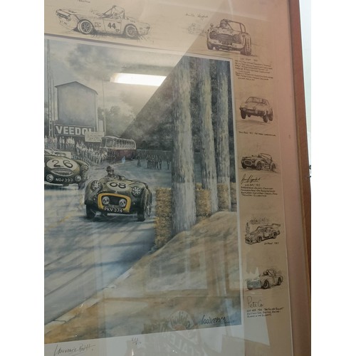 92 - Lawrence, Tertre Rouge, Le Mans, 1955, limited edition print, 823/850, signed in pencil, 62 x 92 cm