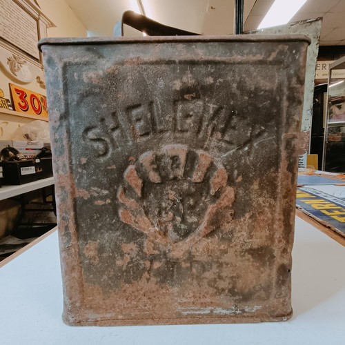 40 - Assorted new old stock, including Lucas lamps, in a box, and a BP Shellmex petrol can (2)