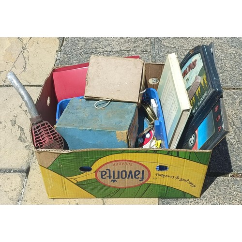 266 - Assorted oil cans, books and other items (qty)