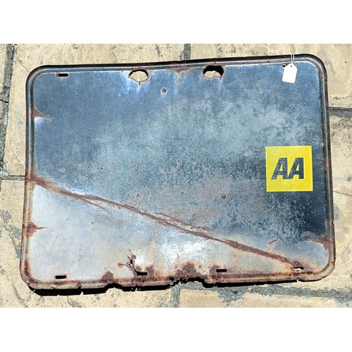 314 - An AA 1 1/4m telephone sign, 57 x 77 cm