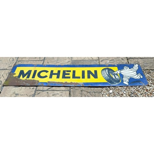 355 - A Michelin tyre sign, 47 x 198 cm