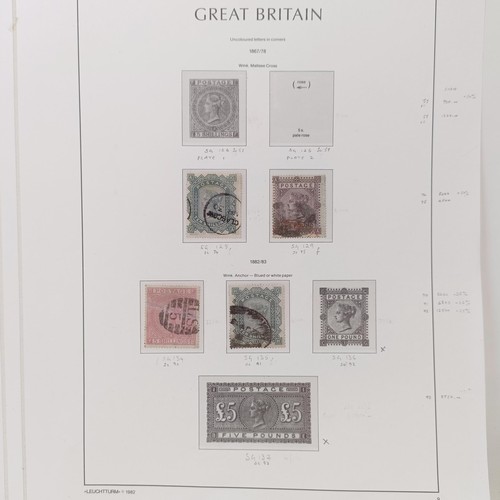 763 - A group of four QVR high value stamps, 5/-, 10/- and £1, cat. over £15,000