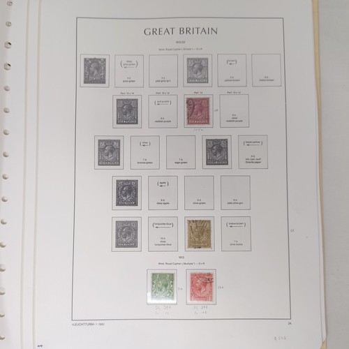 761 - A group of Kabe sheets, GB, QVR onwards, including a PUC 1929 £1 stamp, cat. approx. £12,000