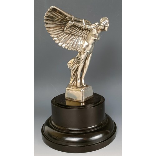 372 - A Gordon Crosby Bentley Icarus, depicting the mythical winged figure about to take flight, nickel pl... 