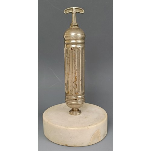 377 - An unusual Pyrene Fire Extinguisher radiator mascot, circa 1920s, understood to have been fitted to ... 