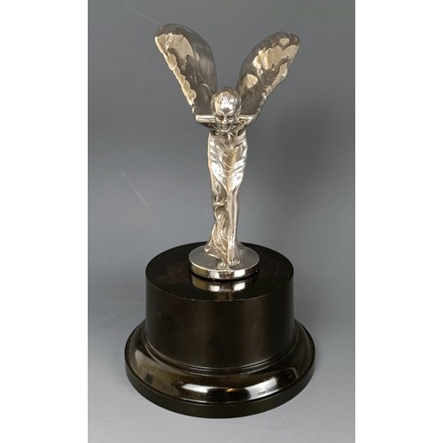 393 - A Rolls-Royce Spirit of Ecstasy mascot, as fitted to Silver Cloud Corniche, Silver Shadow and Silver... 