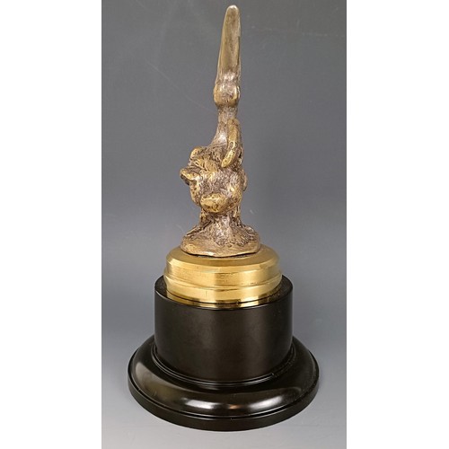 414 - A brass Pelican mascot, by Antoine Bofill, circa 1920s, signed Bofill and with some traces of origin... 