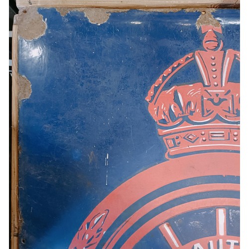 206 - An enamel sign, The Royal Automobile Club, 50 cm wide Provenance: From the estate of the late Nick B... 