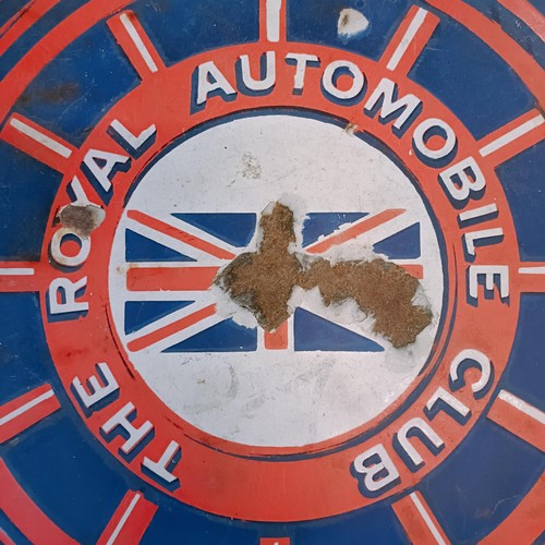 206 - An enamel sign, The Royal Automobile Club, 50 cm wide Provenance: From the estate of the late Nick B... 