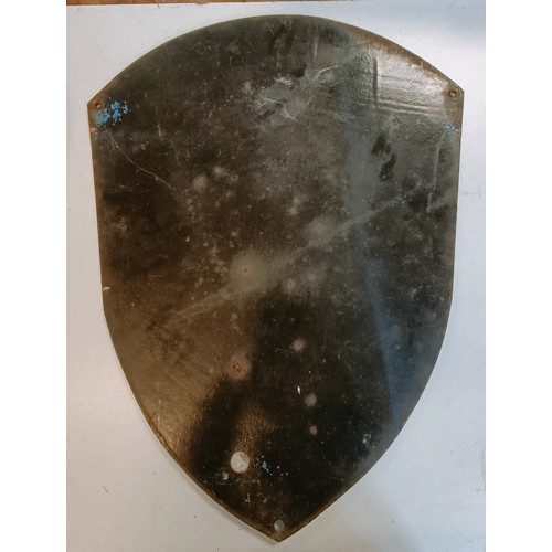 209 - An enamel sign, of shield form, Motoculteur Mabec, 38 cm wide Provenance: From the estate of the lat... 