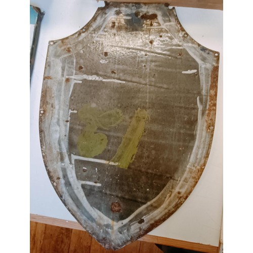 211 - An enamel sign, of shield shape, Imperial Rover and Meteor Cycles, 43 cm wide Provenance: From the e... 