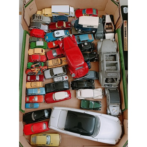 239 - A group of assorted die-cast model vehicles and other items, some boxed (qty)