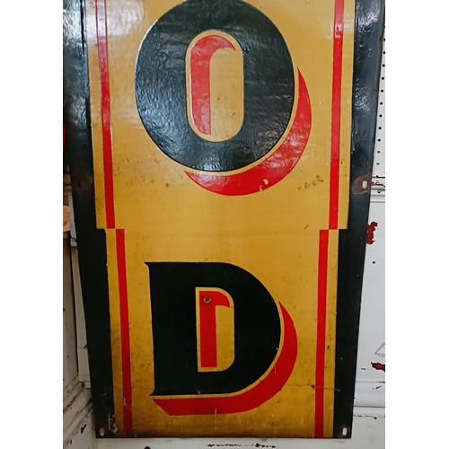 242 - An unusual enamel sign, in two parts, of tapering form, Kodaks, 244 cm high (overall) Provenance: Fr... 