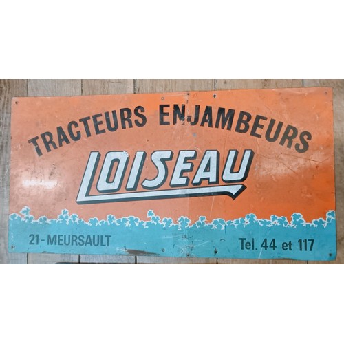 273 - A metal sign, Lucien Michard Cycles Cours Tourisme, 60.5 cm wide and another French sign (2) Provena... 