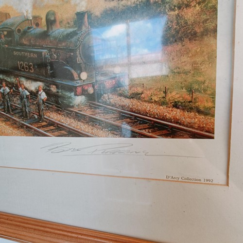 318 - A Bill Perring limited edition train print, 38/850, Hurricane!, signed