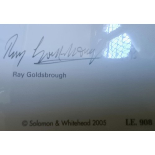 360 - A Ray Goldsbrough limited edition print, Valencia Victory, 144/195, signed by the artist and Valenti... 