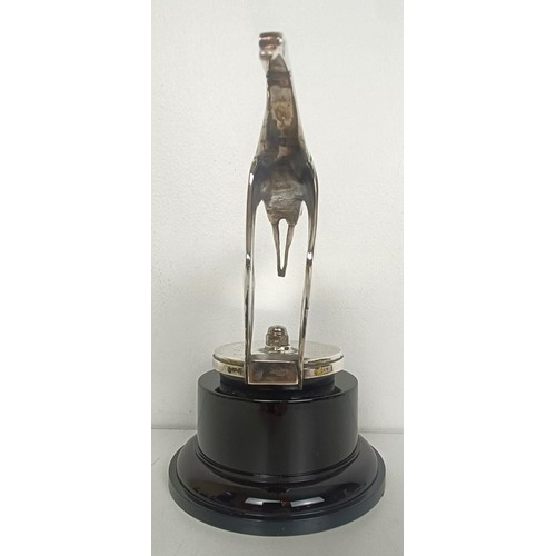 406 - A Hispano-Suiza mascot, after Frederick Bazin, suitable for an H6B, nickel-plated on a later base, 1... 