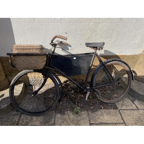 502 - A vintage butcher's bicycle Provenance: From the estate of the late Nick Baldwin