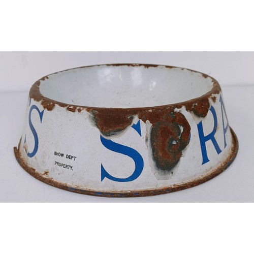 441 - An enamel dog bowl, Spratt's Show Dept Property, 27 cm diameter Provenance: From the estate of the l... 