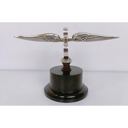 455 - A large Bentley Winged B mascot, as fitted to 4.5 litre, 6.5 litre Speed Six and 8 litre motorcars o... 