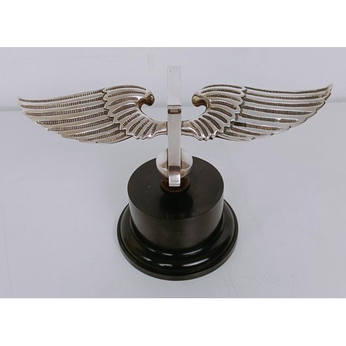 455 - A large Bentley Winged B mascot, as fitted to 4.5 litre, 6.5 litre Speed Six and 8 litre motorcars o... 