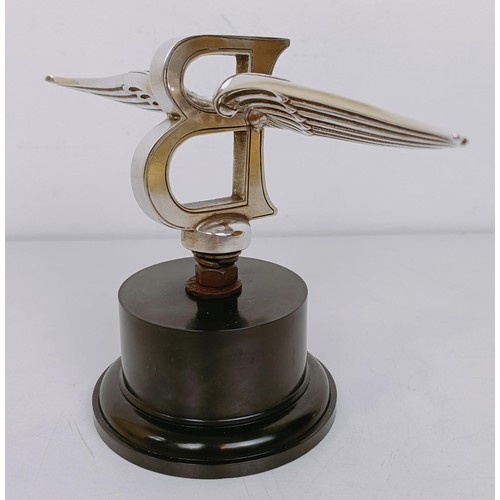 455 - A large Bentley Winged B mascot, as fitted to 4.5 litre, 6.5 litre Speed Six and 8 litre motorcars o... 