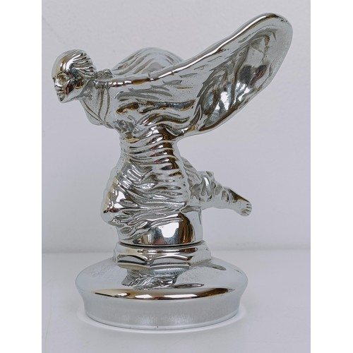 458 - A Rolls-Royce kneeling Spirit of Ecstasy, probably from a Wraith, 11.5 cm high