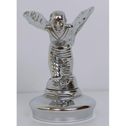 458 - A Rolls-Royce kneeling Spirit of Ecstasy, probably from a Wraith, 11.5 cm high