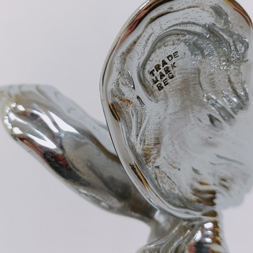 458 - A Rolls-Royce kneeling Spirit of Ecstasy, probably from a Wraith, 11.5 cm high