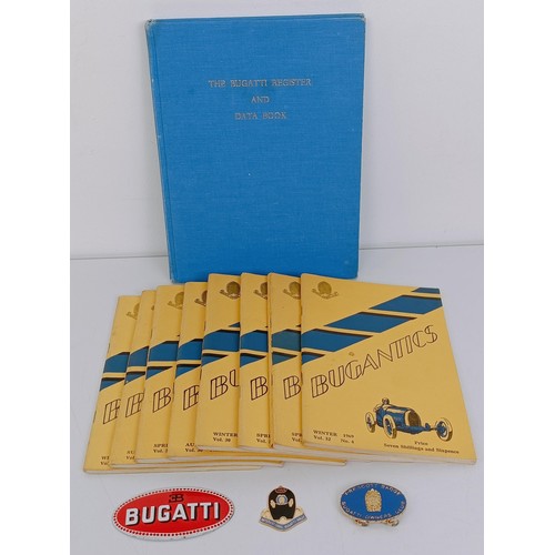 462 - The Register and Data of Bugatti Automobiles, Compiled by H G Conway, 1962, end papers inscribed wit... 