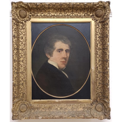 642 - 19th century, English school, portrait of a gentleman, 53 x 43 cm