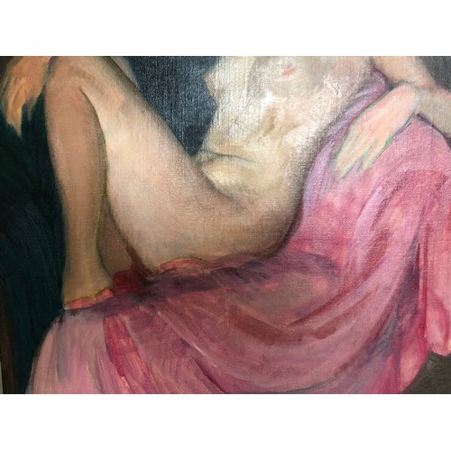 656 - Attributed to Boris Chaliapin (1904-1979) study of a nude, oil on canvas, 51 x 40 cm Provenance:  Co... 