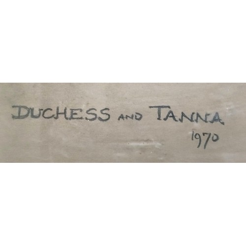 658 - Marjorie Cox, Duchess and Tanna, 45 x 53 cm