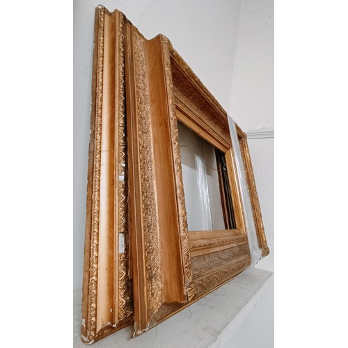 615 - A picture frame, 64 x 72 cm, and another, 57 x 66 cm