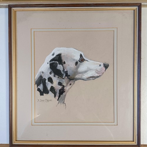 675 - Marjorie Cox, pet portrait of a dog, Ettrick, pastel, signed and dated 1978, 30 x 40 cm, P D Clayes,... 