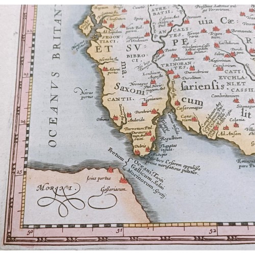 785 - A map of the British Isles, published by Janssonius, 50 x 39 cm, rolled