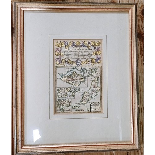 783 - A map of the British Isles, 24 x 32 cm and three other maps (4)