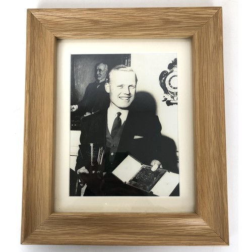 435 - Mike Hawthorn archive, including signed photographs, a Christmas card, 1958, two funeral service she... 